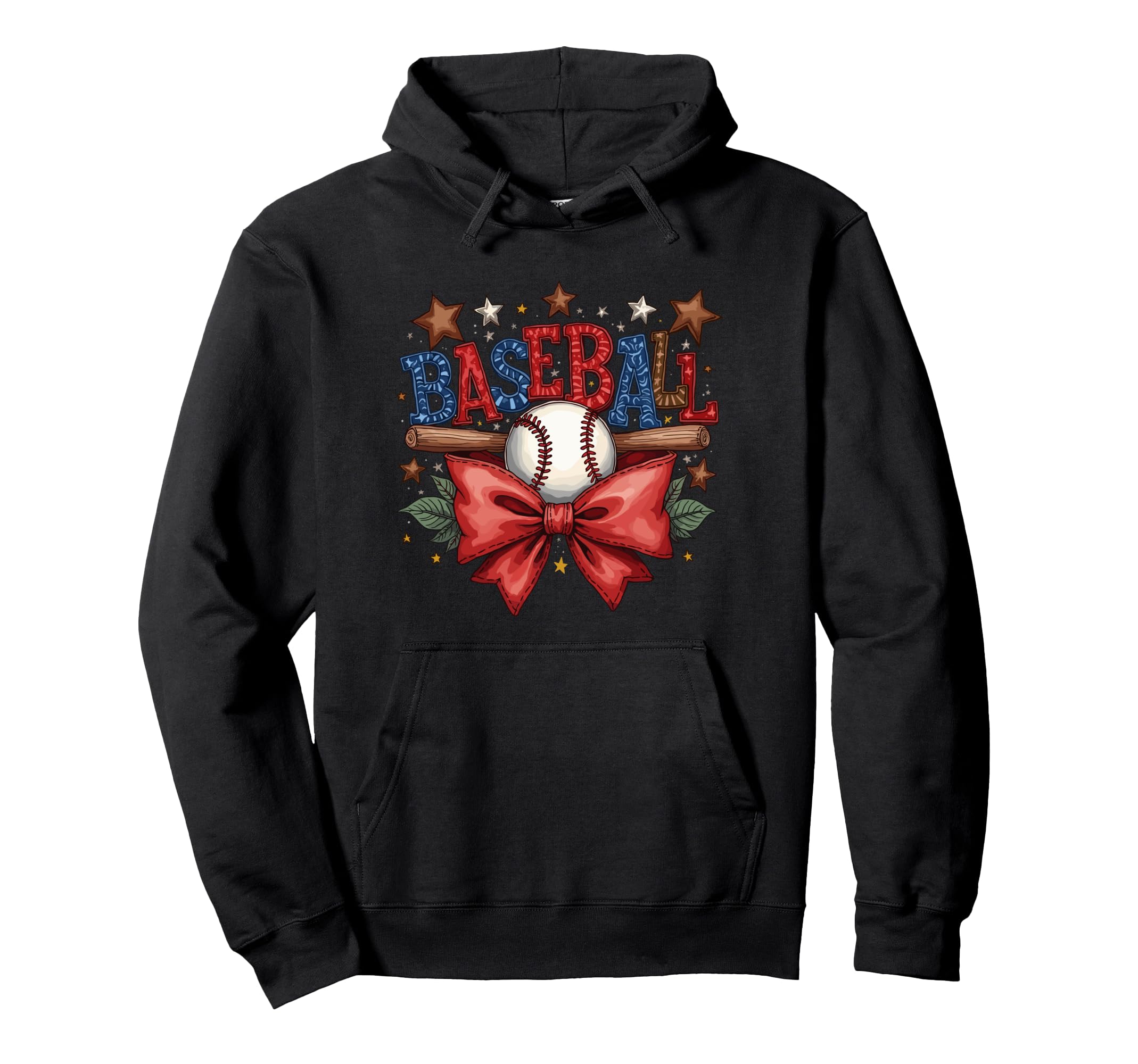 Baseball Coquette Bow Game Day Hoodie - Aesthetic Graphic for Adults - T-Shirt, Sweatshirt, Hoodie