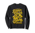 Scooter Beach Distressed Sweatshirt - Casual Everyday Wear Unisex - T-Shirt, Sweatshirt, Hoodie