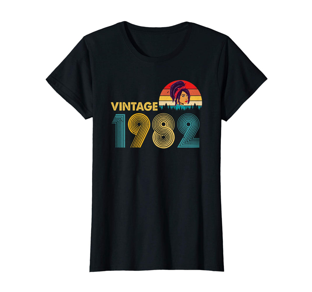 Womens Sunset 1982 African American T-Shirt - Fun Novelty Design Men Women - T-Shirt, Sweatshirt, Hoodie