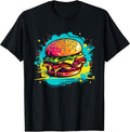 Colorful Burger Design for Food Lovers - Adult & Kids T-Shirts, Sweatshirts & Hoodies apparel design preview 1