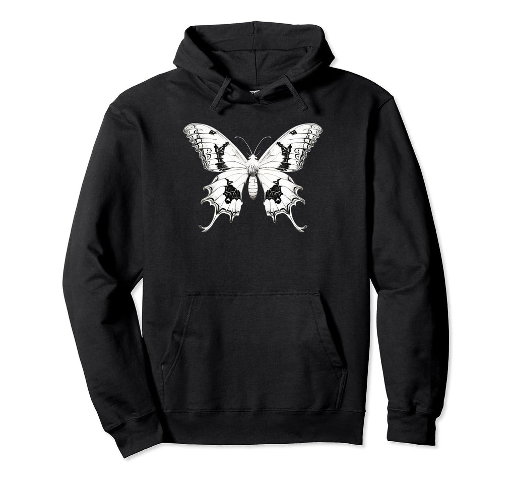 Gothic Moth Y2K Butterfly Soft Grunge Hoodie - Novelty Apparel for Adults - T-Shirt, Sweatshirt, Hoodie