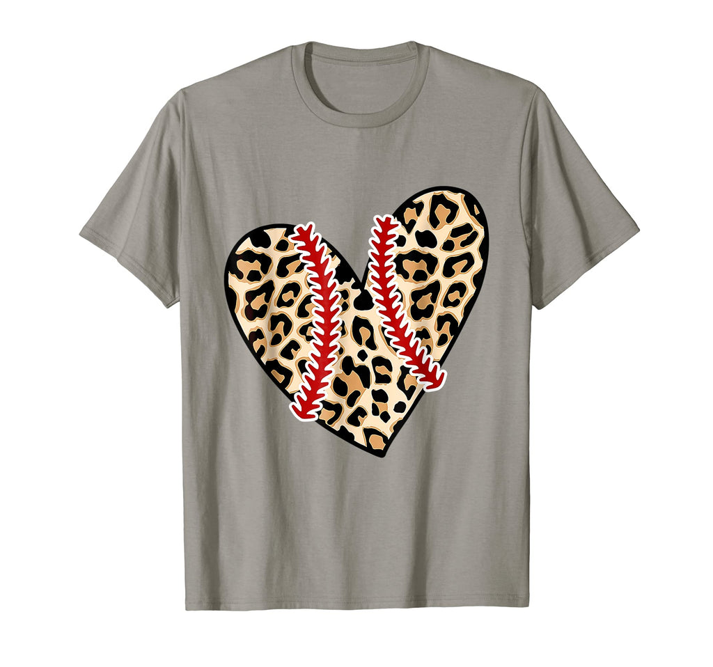 Baseball Mom Leopard Funny Softball T-Shirt - Streetwear Style for Adults - T-Shirt, Sweatshirt, Hoodie
