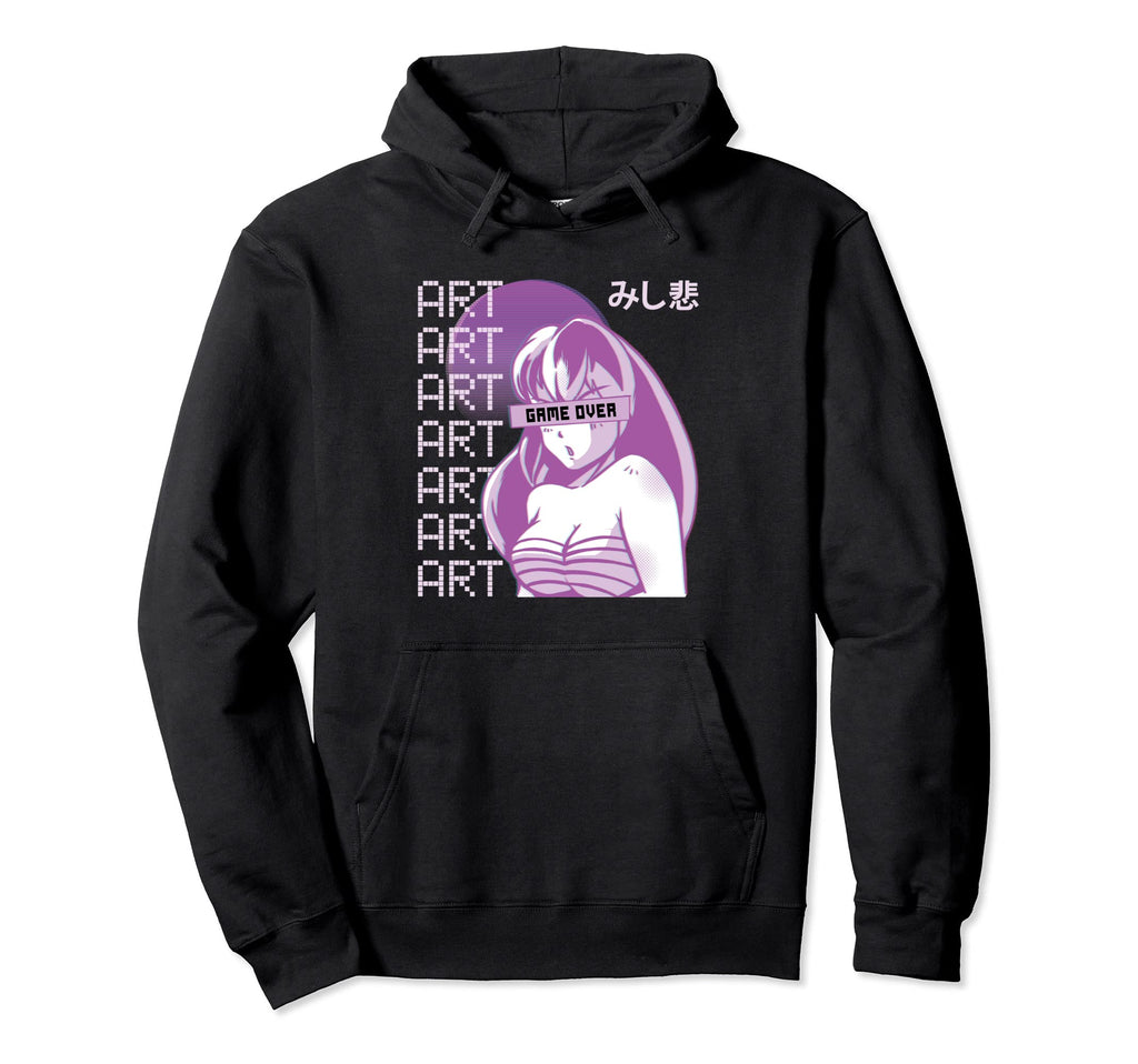 Japanese Sad Vaporwave Anime Hoodie - Casual Everyday Wear Men Women - T-Shirt, Sweatshirt, Hoodie