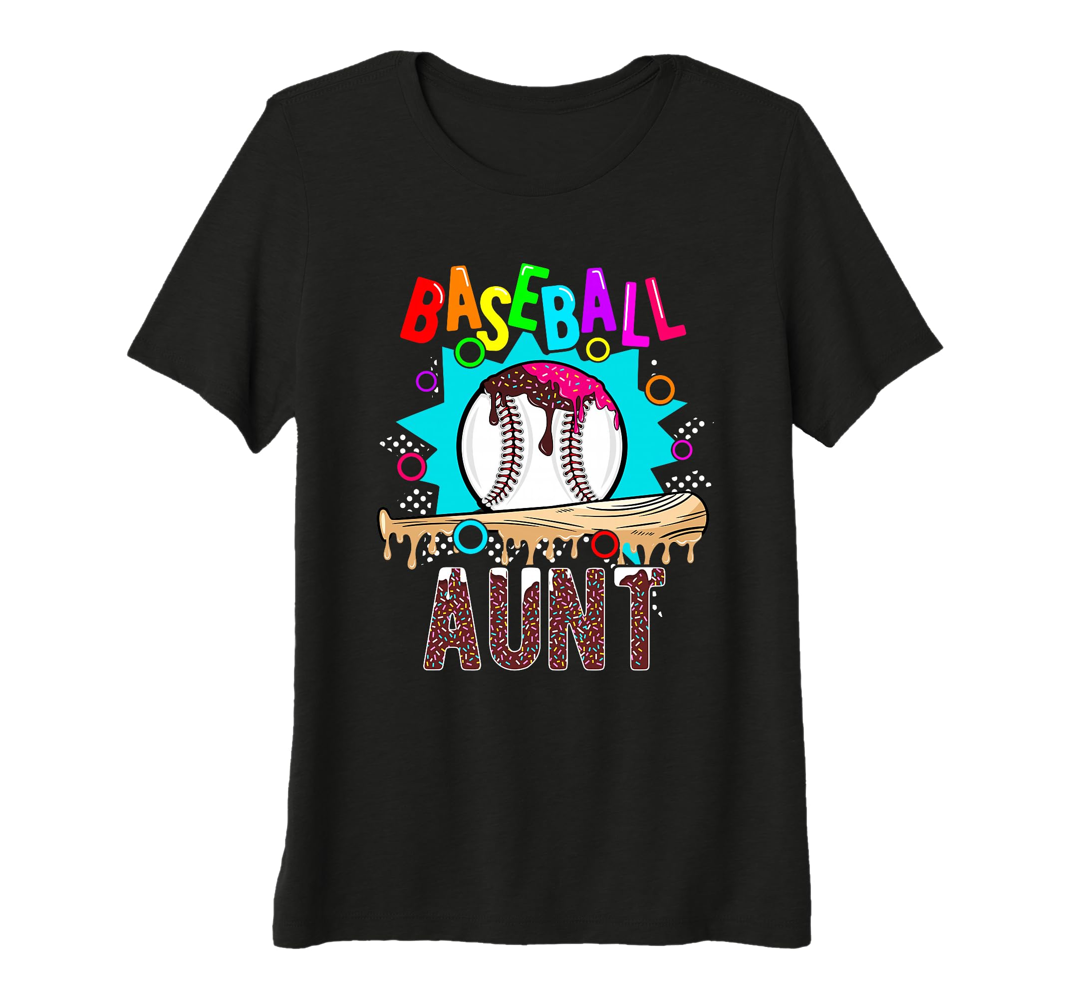 Womens Baseball Aunt Tri Blend T-Shirt - Fun Novelty Design Men Women - T-Shirt, Sweatshirt, Hoodie
