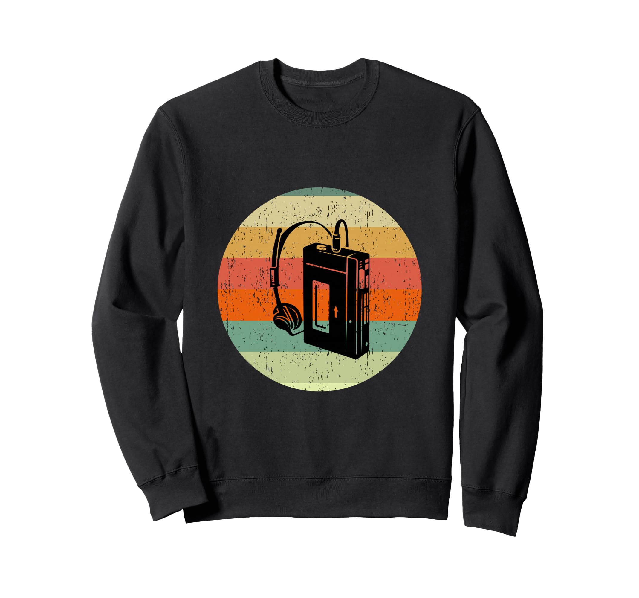 Walkman Cassette Player Headphones Sweatshirt - Minimalist Print Men Women - T-Shirt, Sweatshirt, Hoodie