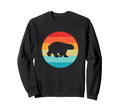 Polar Bear Silhouette Sunset 80S Sweatshirt - Trendy Graphic Unisex - T-Shirt, Sweatshirt, Hoodie