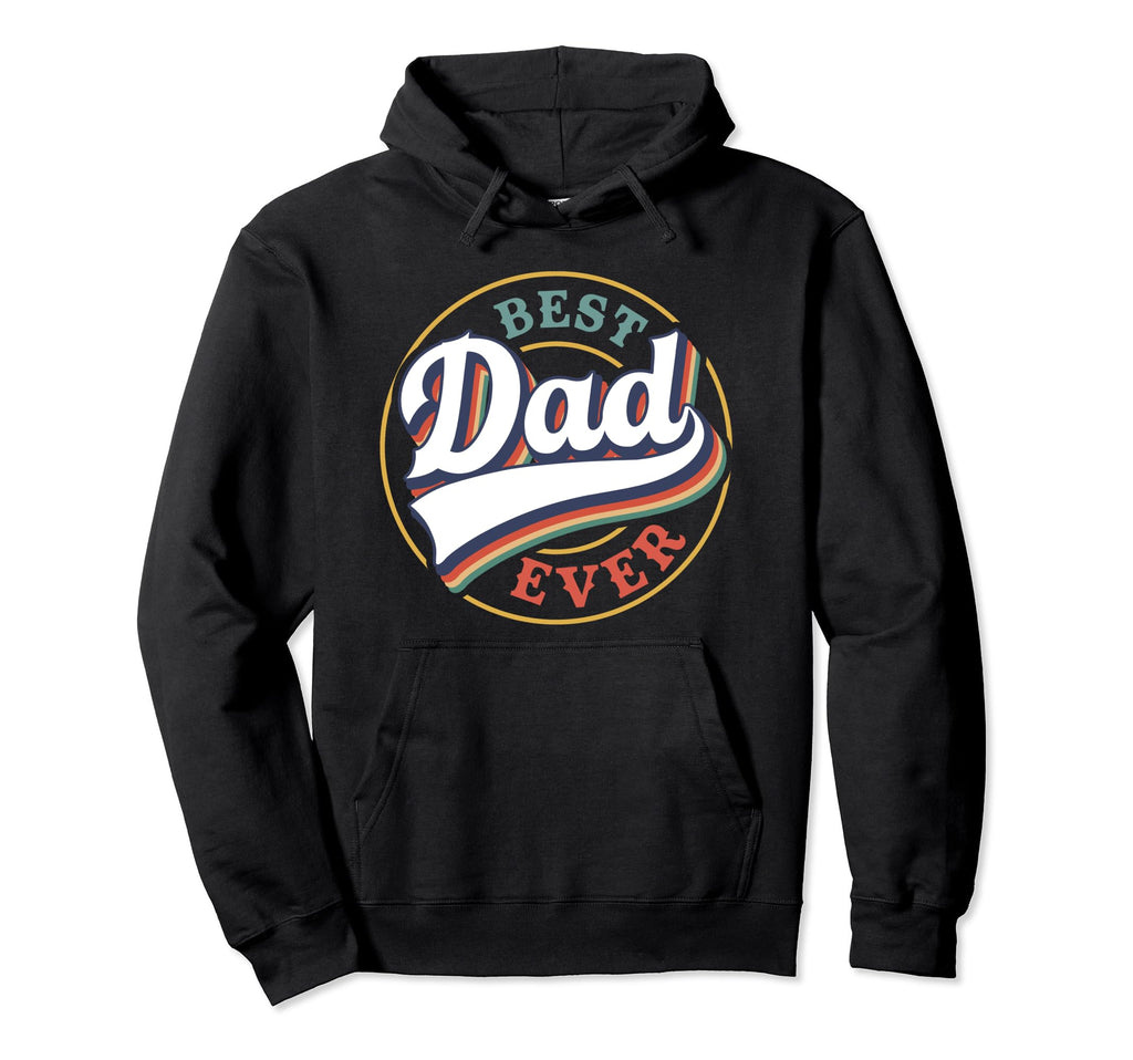 Best Dad Ever Sporty Gift Baseball Dad Hoodie - Aesthetic Graphic Men Women - T-Shirt, Sweatshirt, Hoodie