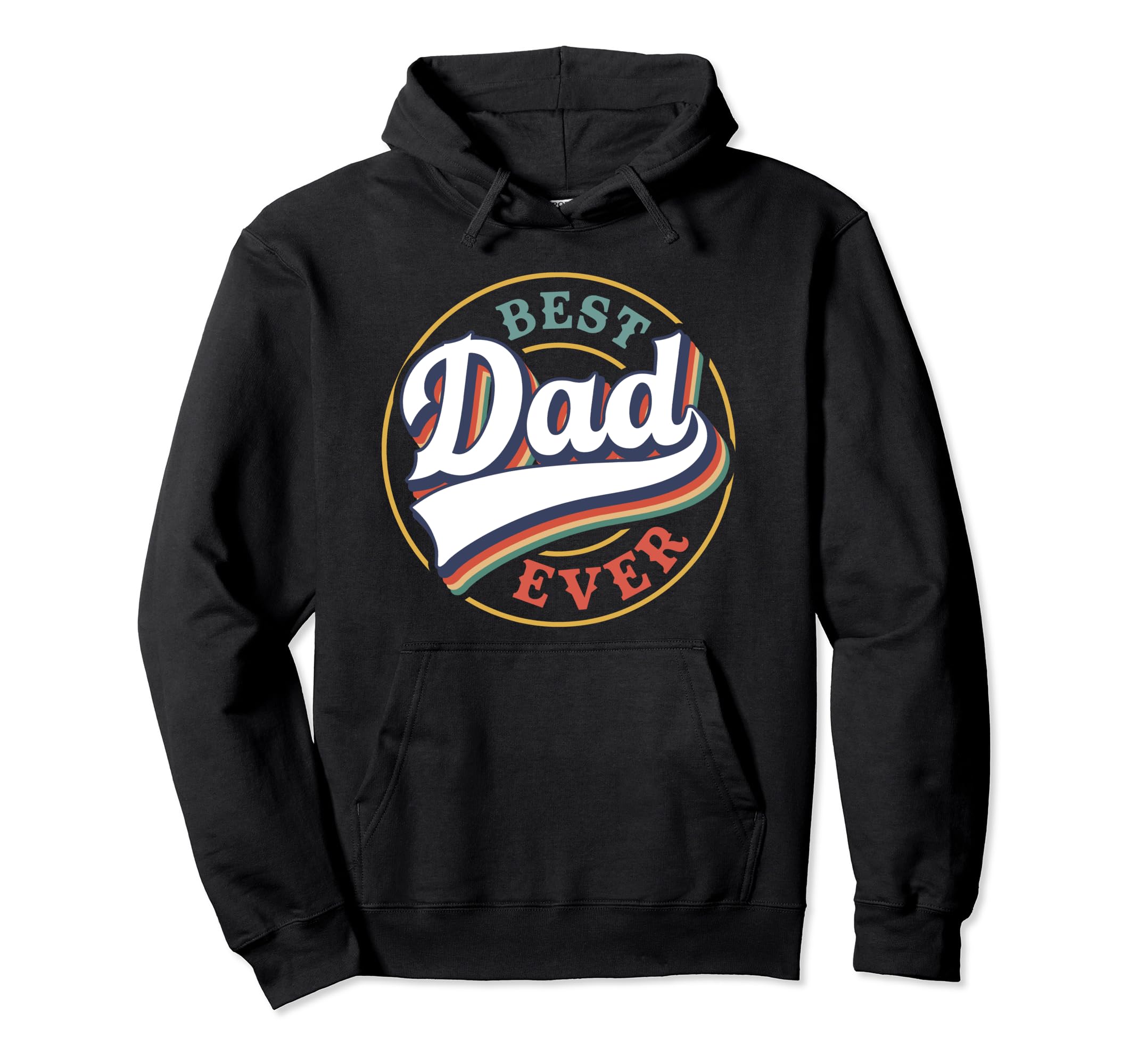 Best Dad Ever Sporty Gift Baseball Dad Hoodie - Aesthetic Graphic Men Women - T-Shirt, Sweatshirt, Hoodie