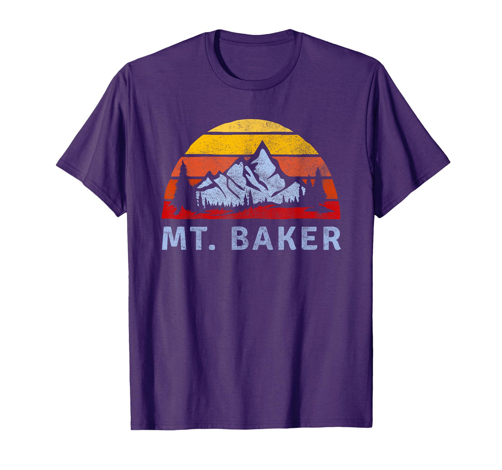 Mt Baker Mountain Sunset T-Shirt - Graphic Print Men Women - T-Shirt, Sweatshirt, Hoodie