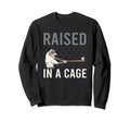 Raised Cage Baseball Sweatshirt - Unique Graphic for Adults - T-Shirt, Sweatshirt, Hoodie
