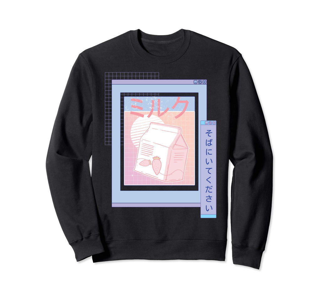 Vaporwave 90S Japanese Kawaii Sweatshirt - Unique Graphic for Adults - T-Shirt, Sweatshirt, Hoodie