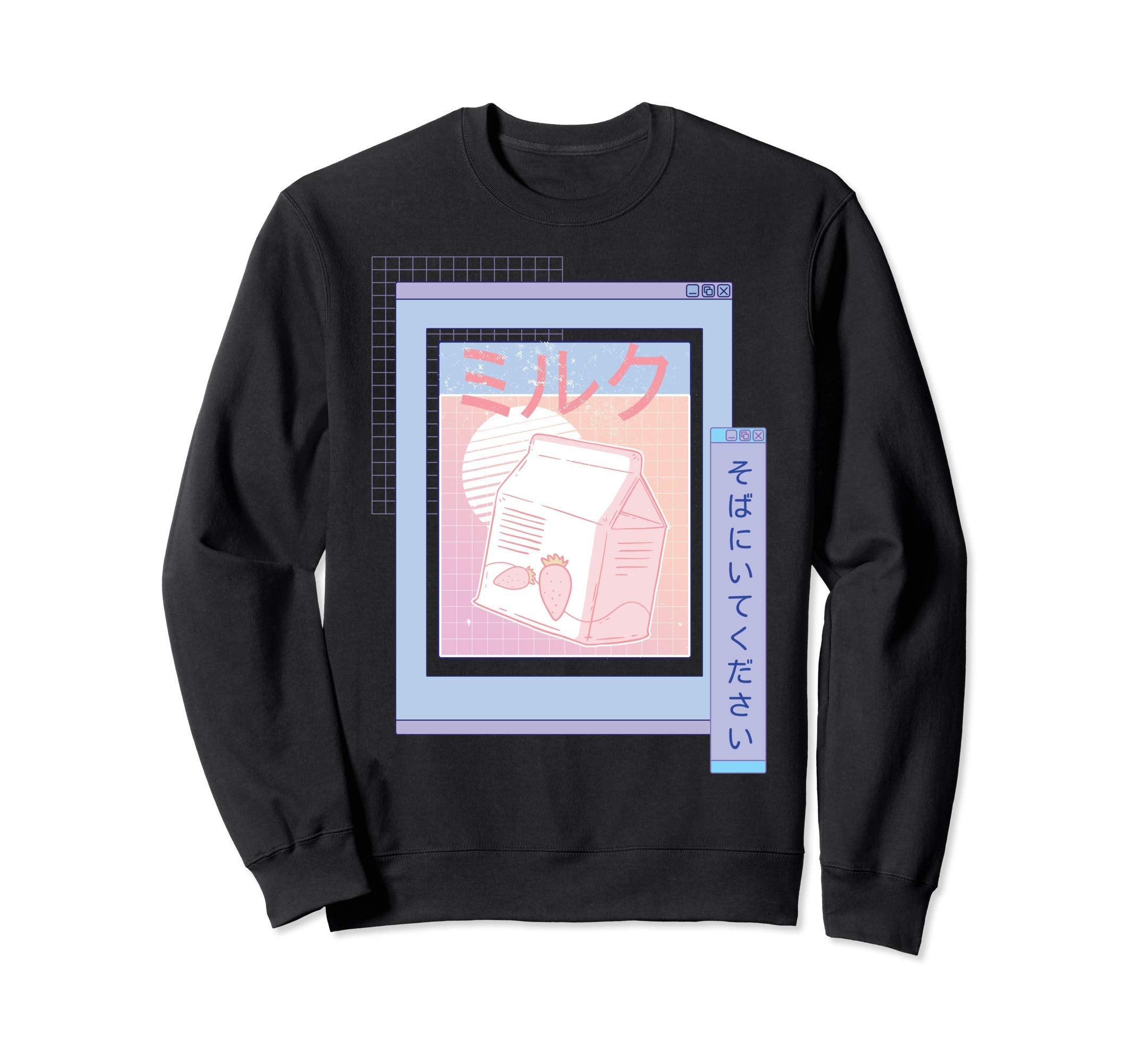 Vaporwave 90S Japanese Kawaii Sweatshirt - Unique Graphic for Adults - T-Shirt, Sweatshirt, Hoodie