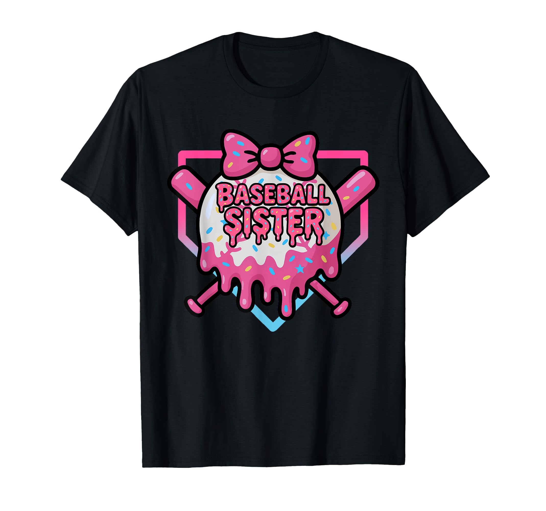 Family Baseball Sister Love Cheer T-Shirt - Aesthetic Graphic Men Women - T-Shirt, Sweatshirt, Hoodie