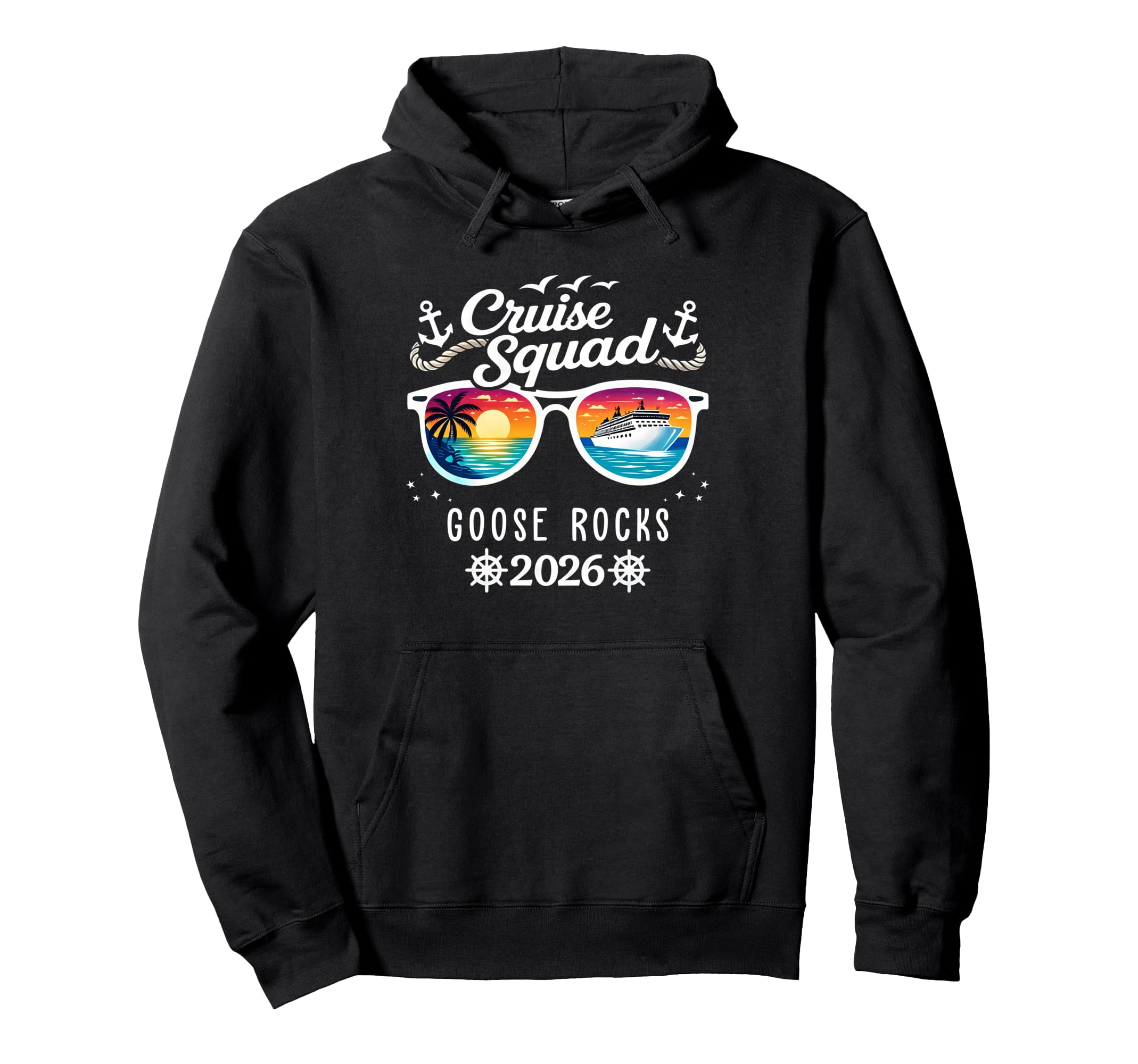 Fun Cruise Squad 2026 Goose Rocks Hoodie - Custom Art Print for Adults - T-Shirt, Sweatshirt, Hoodie