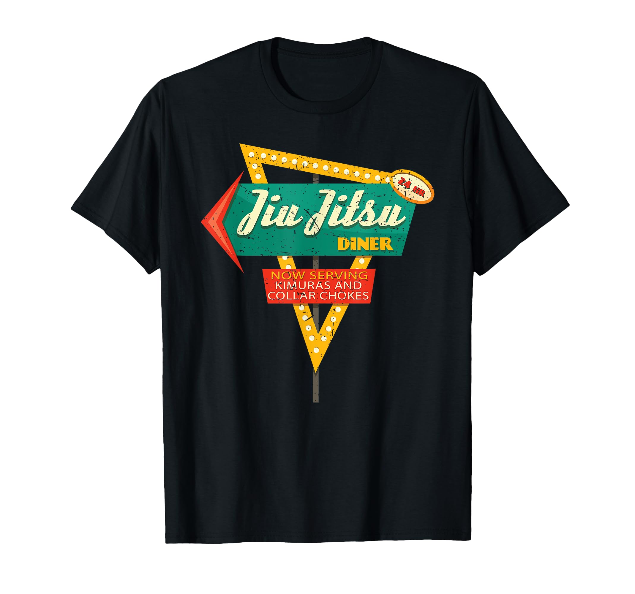 Jiu Jitsu Diner Funny Martial Arts T-Shirt - Aesthetic Graphic Unisex - T-Shirt, Sweatshirt, Hoodie