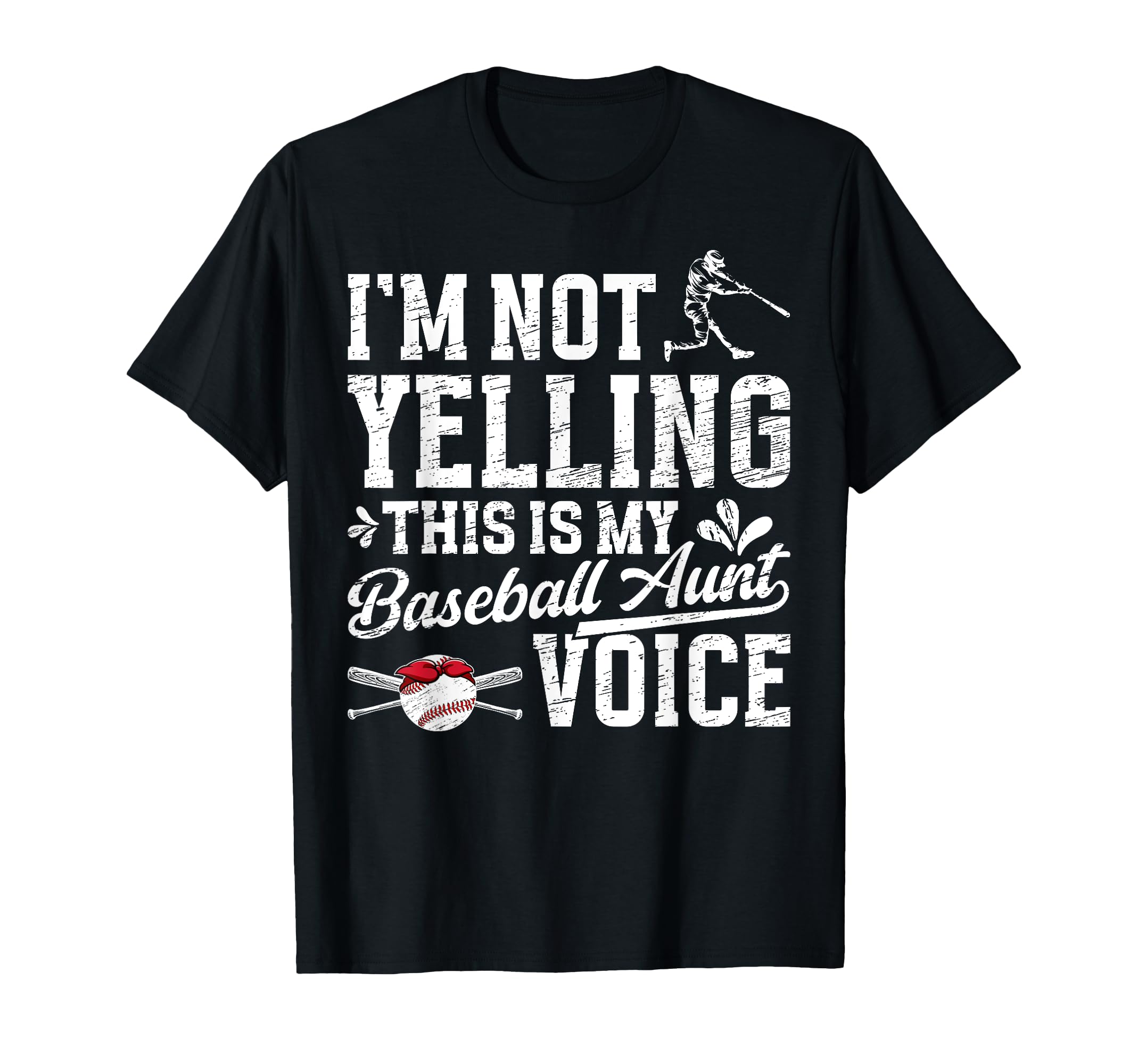 My Baseball Aunt Voice Aunt Baseball T-Shirt - Trendy Graphic Unisex - T-Shirt, Sweatshirt, Hoodie