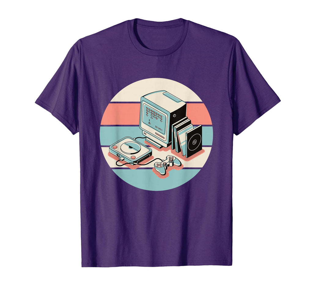 80S Gamer Arcade Machine Gaming Gift T-Shirt - Minimalist Print Men Women - T-Shirt, Sweatshirt, Hoodie