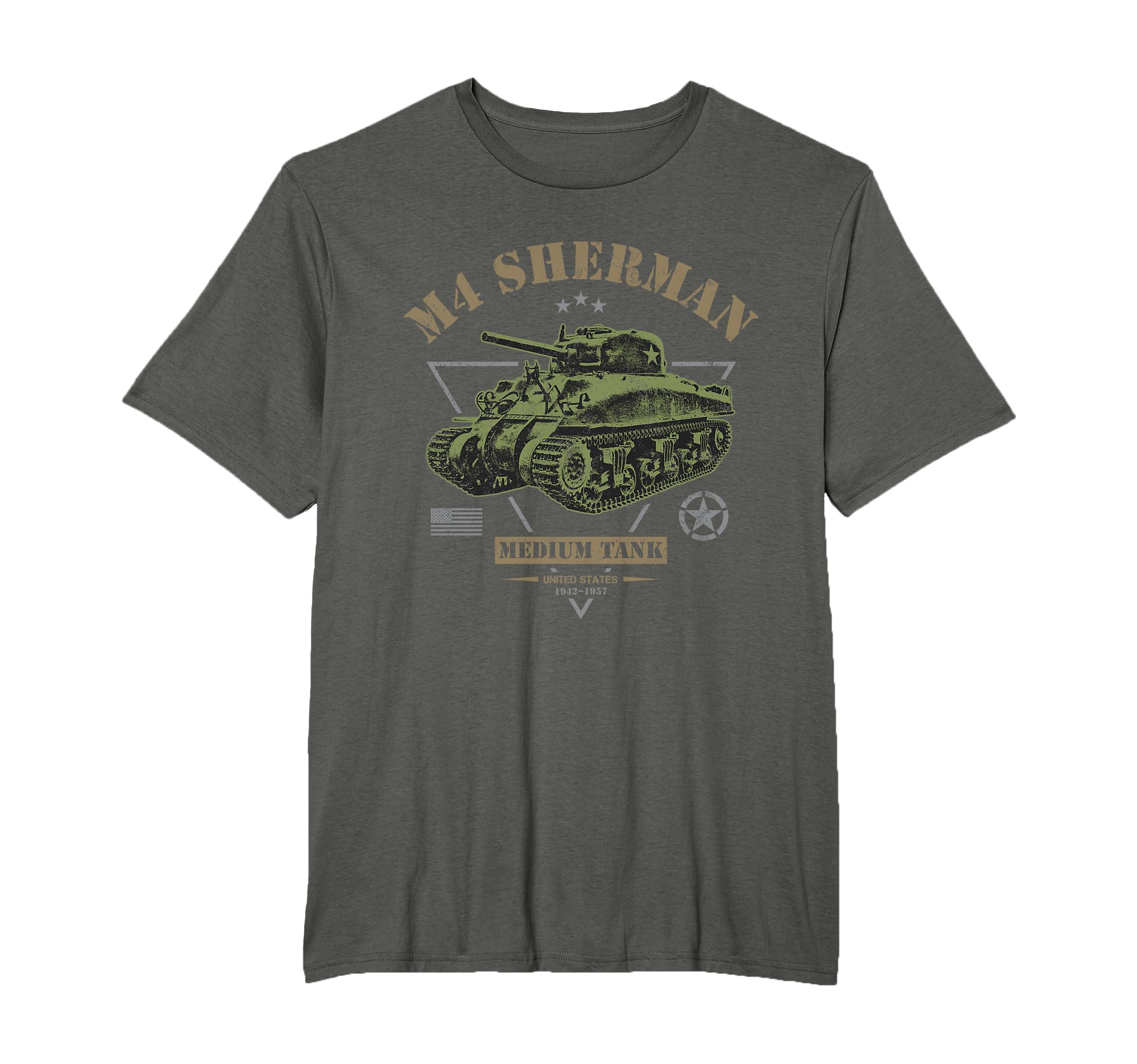 M4 Sherman Ww2 Tank T-Shirt - Custom Art Print for Adults - T-Shirt, Sweatshirt, Hoodie