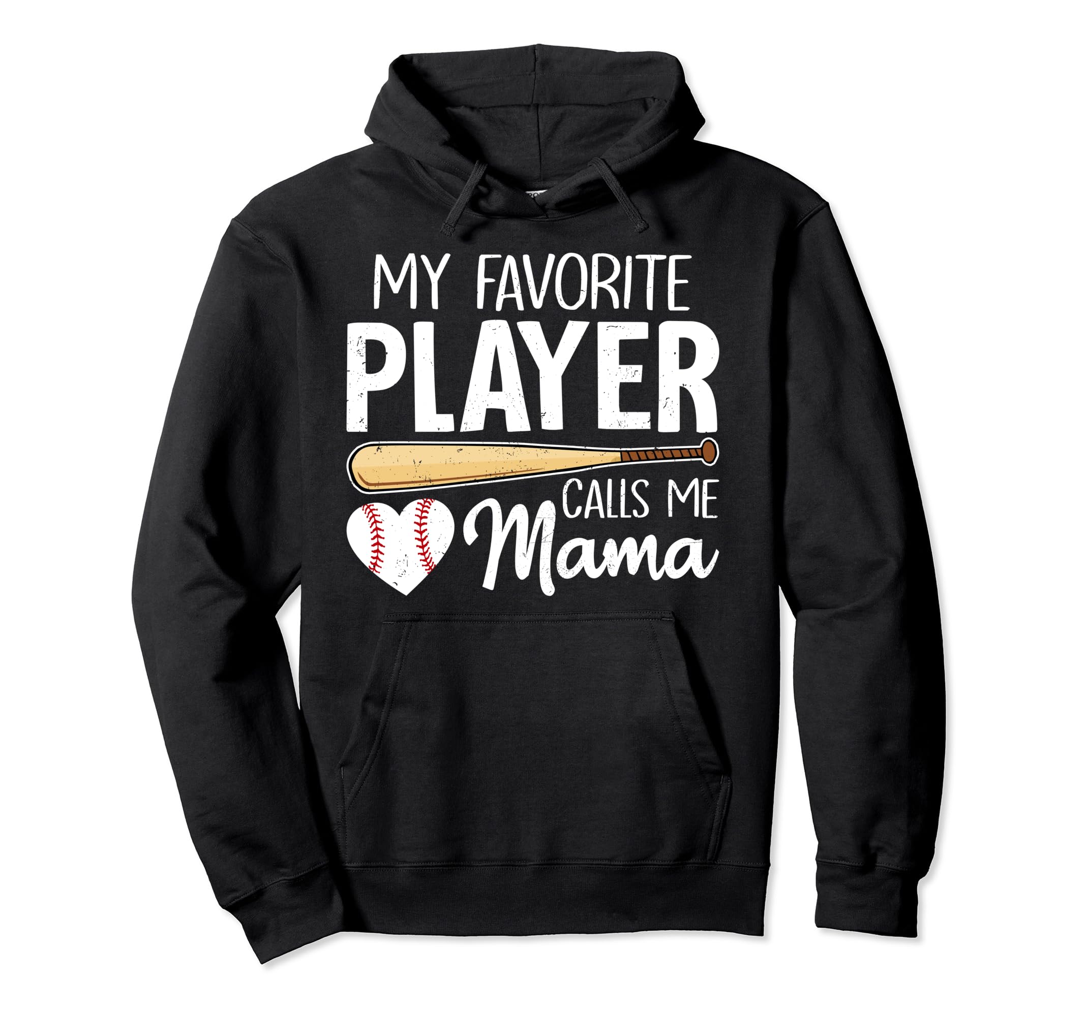 Baseball Mom My Favorite Player Calls Hoodie - Novelty Apparel Men Women - T-Shirt, Sweatshirt, Hoodie
