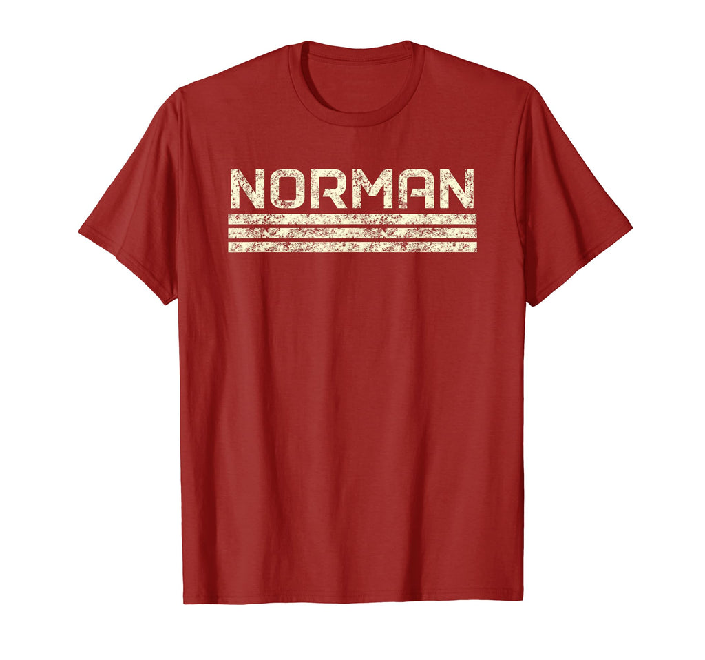 Norman Oklahoma Weathered Stripe T-Shirt - Aesthetic Graphic Unisex - T-Shirt, Sweatshirt, Hoodie