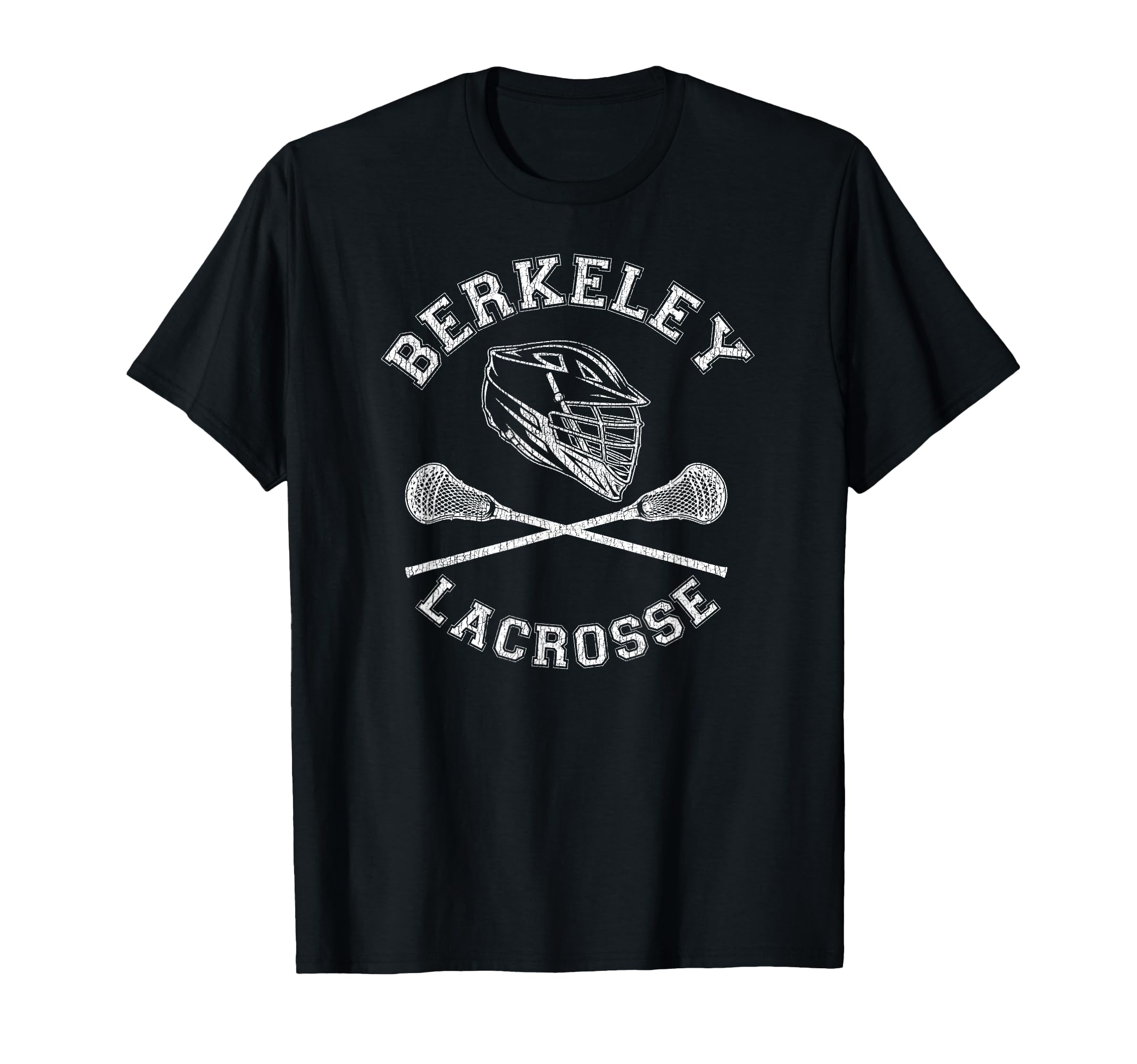 Berkeley Lacrosse Distressed Lax T-Shirt - Streetwear Style Men Women - T-Shirt, Sweatshirt, Hoodie