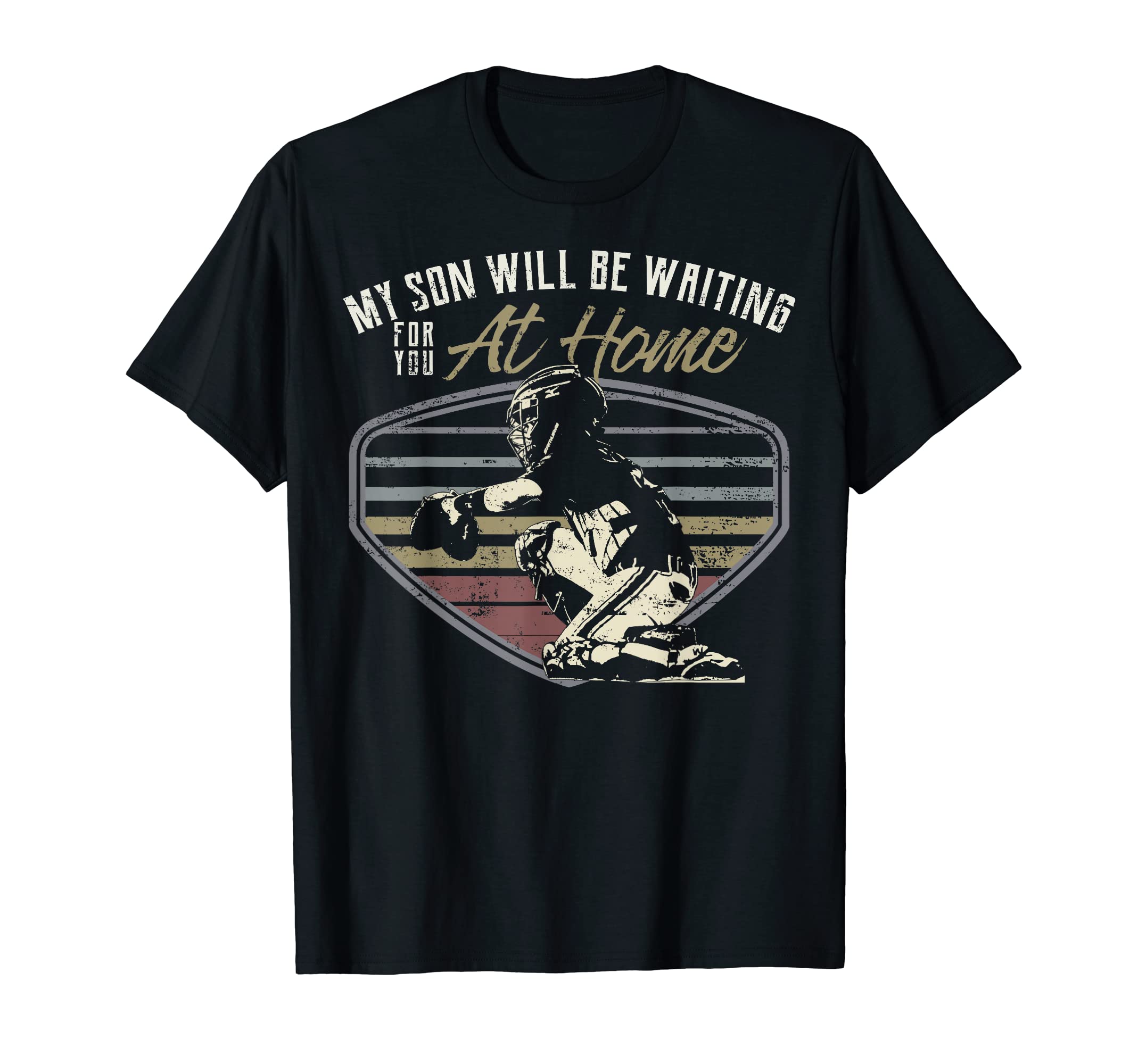 My Son Waiting You Home Proud Baseball T-Shirt - Minimalist Print Unisex - T-Shirt, Sweatshirt, Hoodie