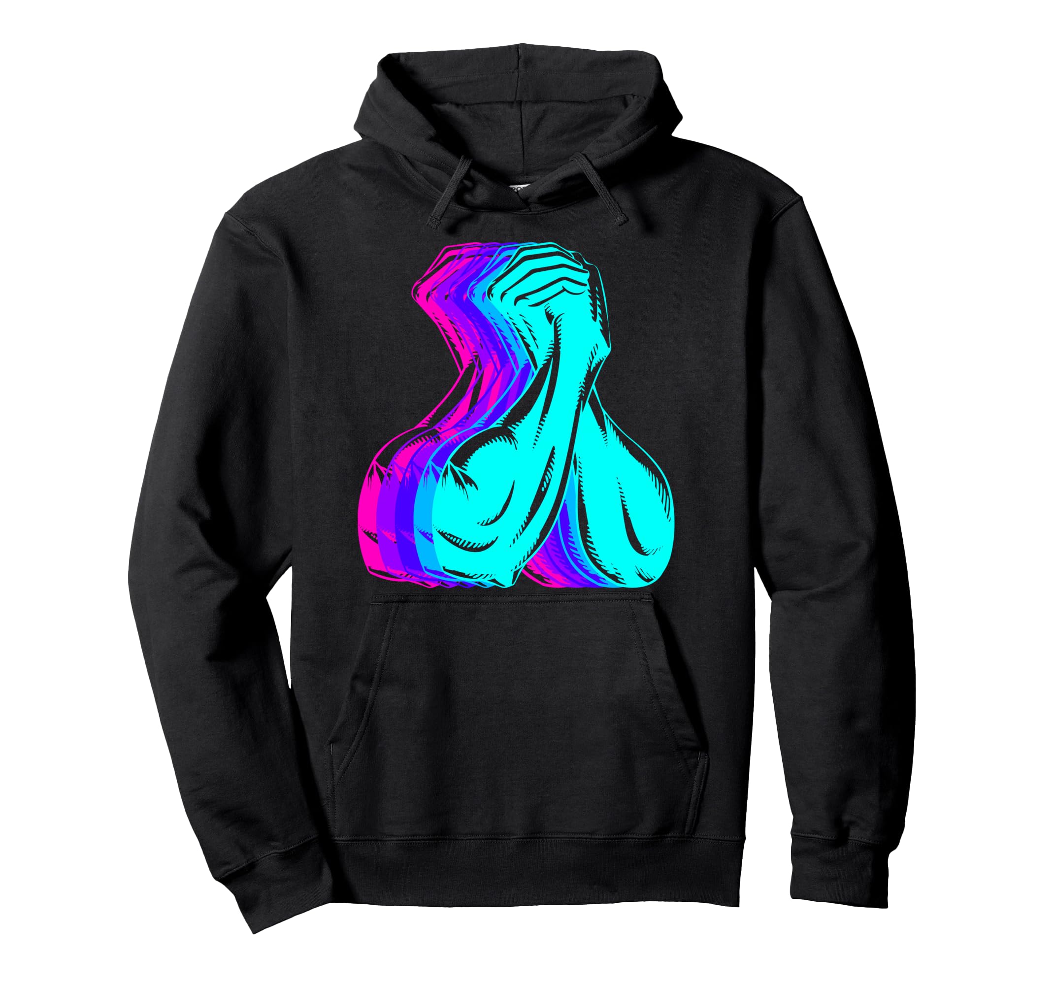 Arm Wrestling Arm Wrestler Vaporwave Hoodie - Graphic Print Men Women - T-Shirt, Sweatshirt, Hoodie