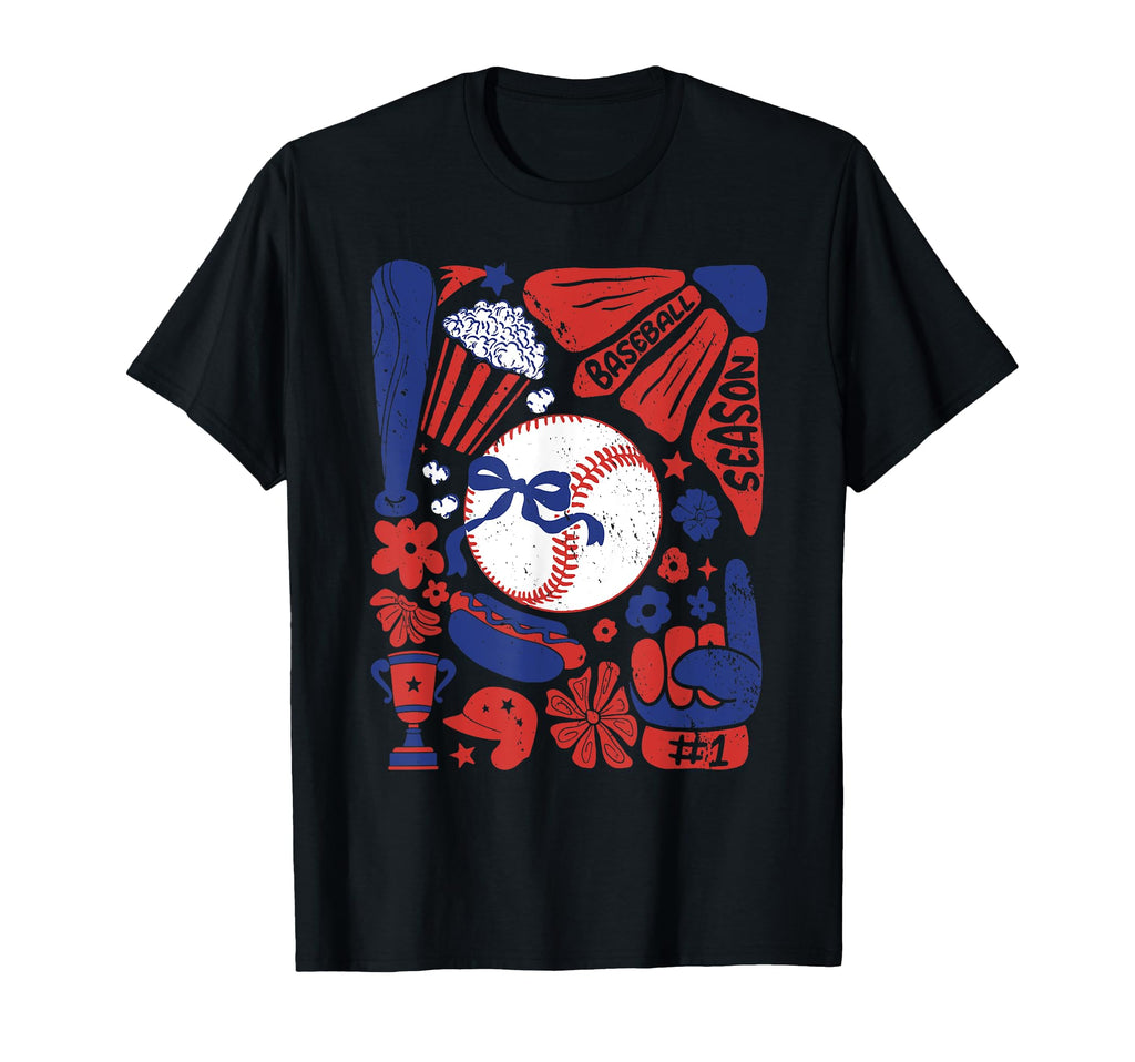 Baseball Game Day Boho Sport Baseball T-Shirt - Minimalist Print Unisex - T-Shirt, Sweatshirt, Hoodie