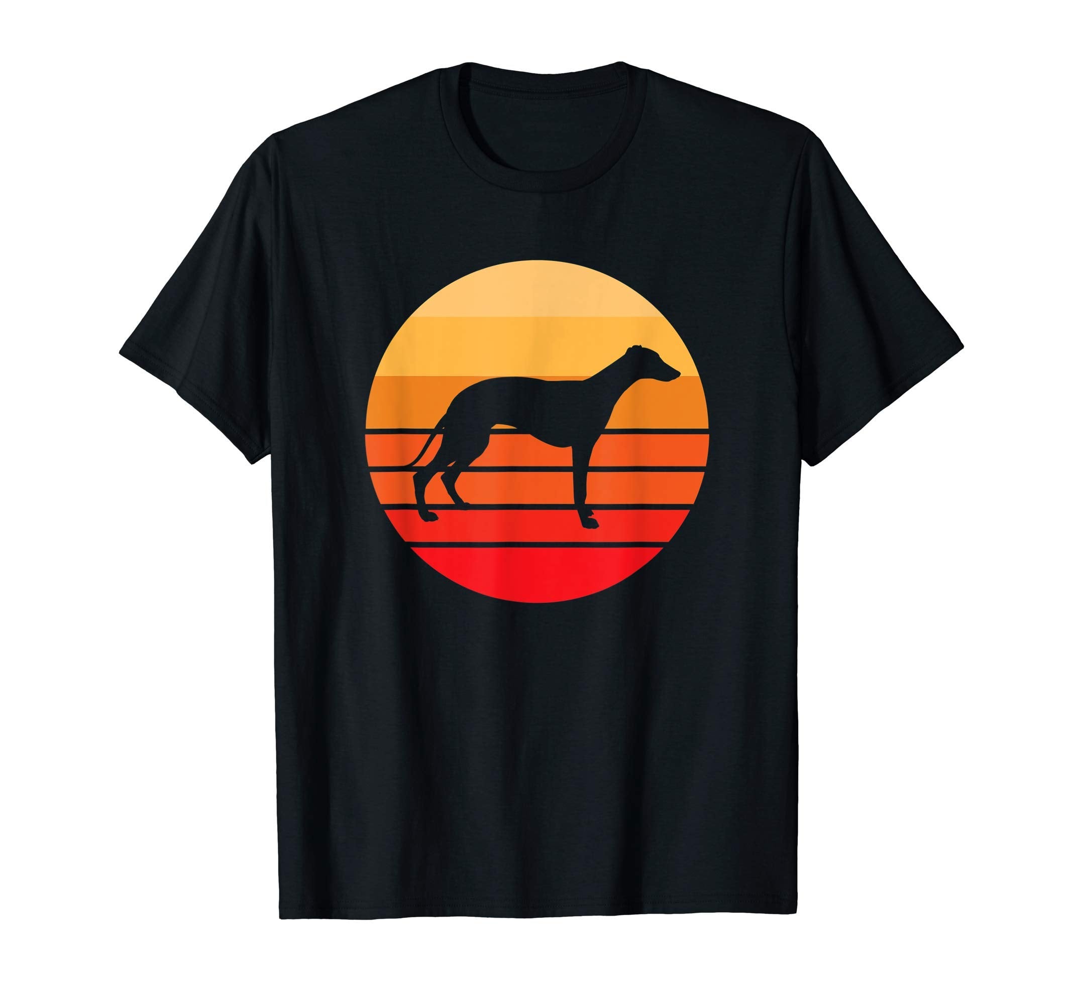 Whippet Silhouette Sunset T-Shirt - Novelty Apparel Men Women - T-Shirt, Sweatshirt, Hoodie