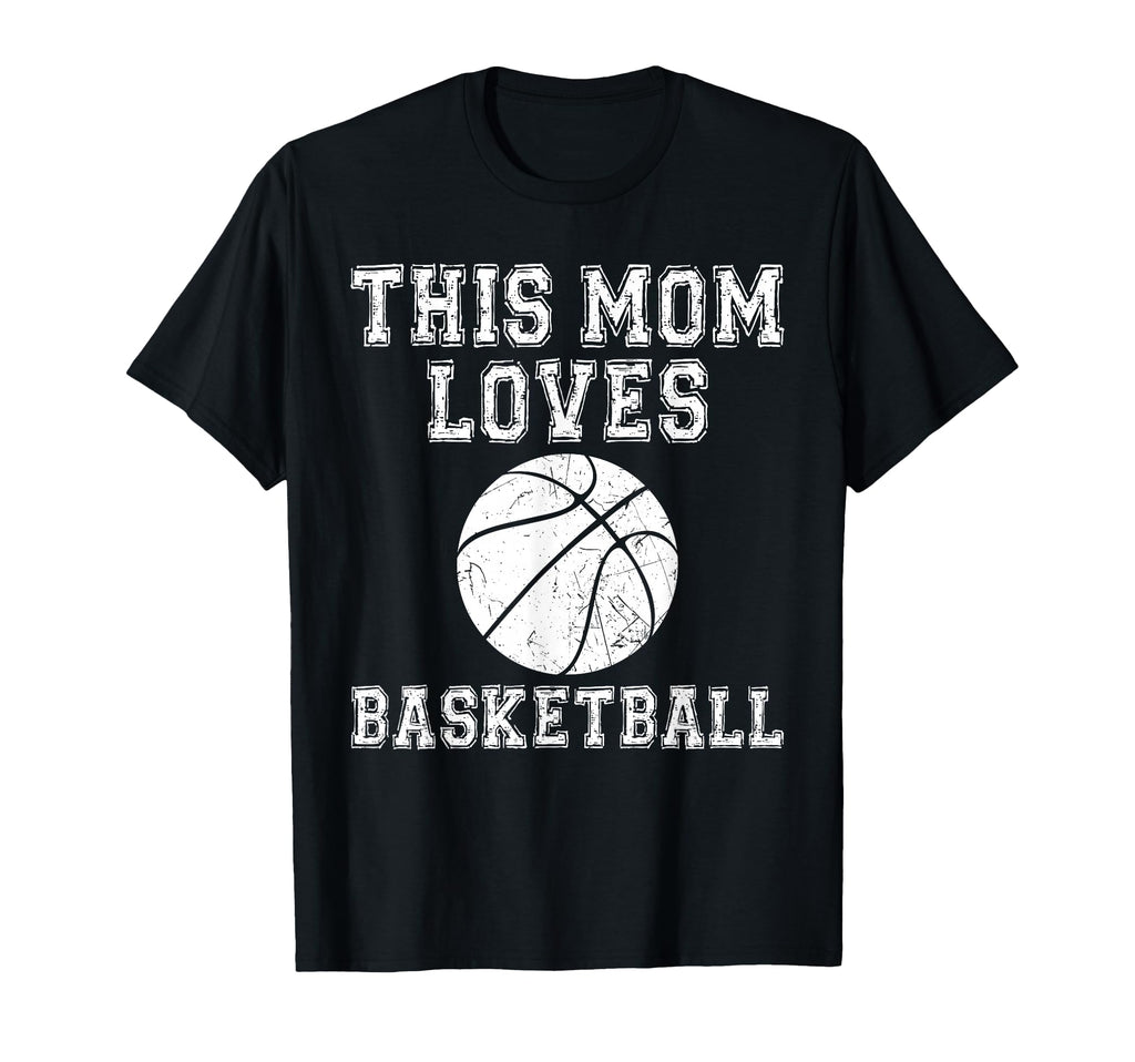 This Mom Loves Basketball Game Day T-Shirt - Graphic Print Men Women - T-Shirt, Sweatshirt, Hoodie