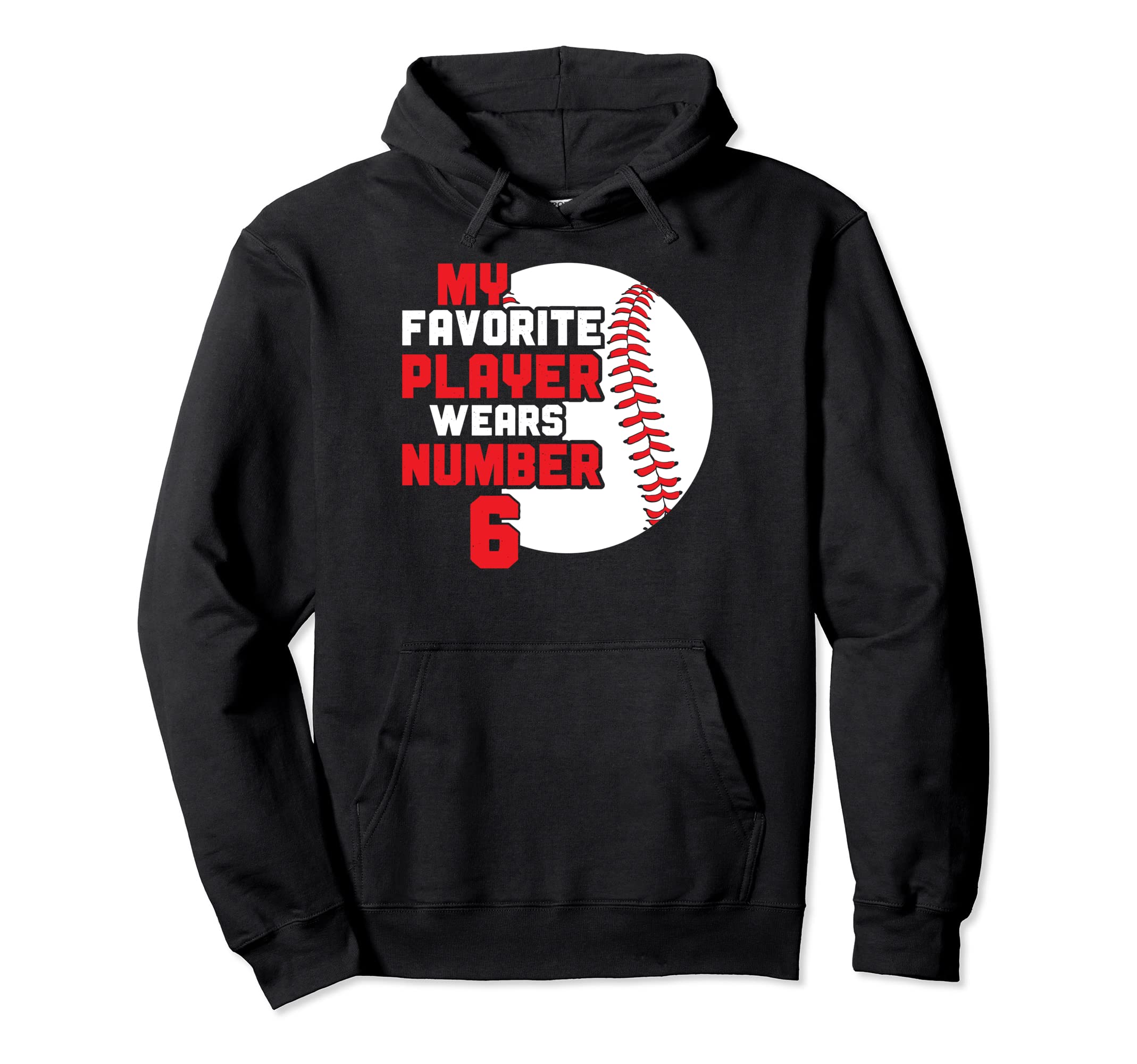 Baseball Mom Dad Favorite Baseball Hoodie - Casual Everyday Wear Men Women - T-Shirt, Sweatshirt, Hoodie