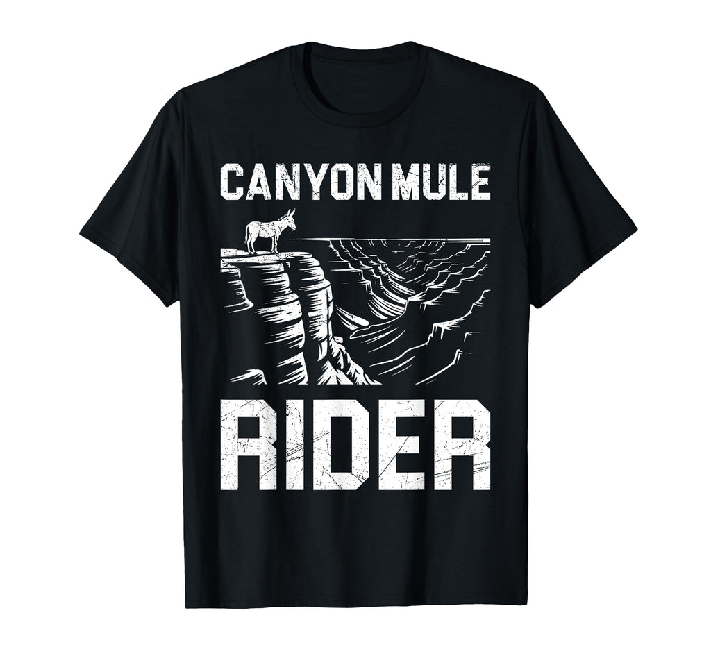 Grand Canyon Mule Rider Arizona T-Shirt - Fun Novelty Design for Adults - T-Shirt, Sweatshirt, Hoodie