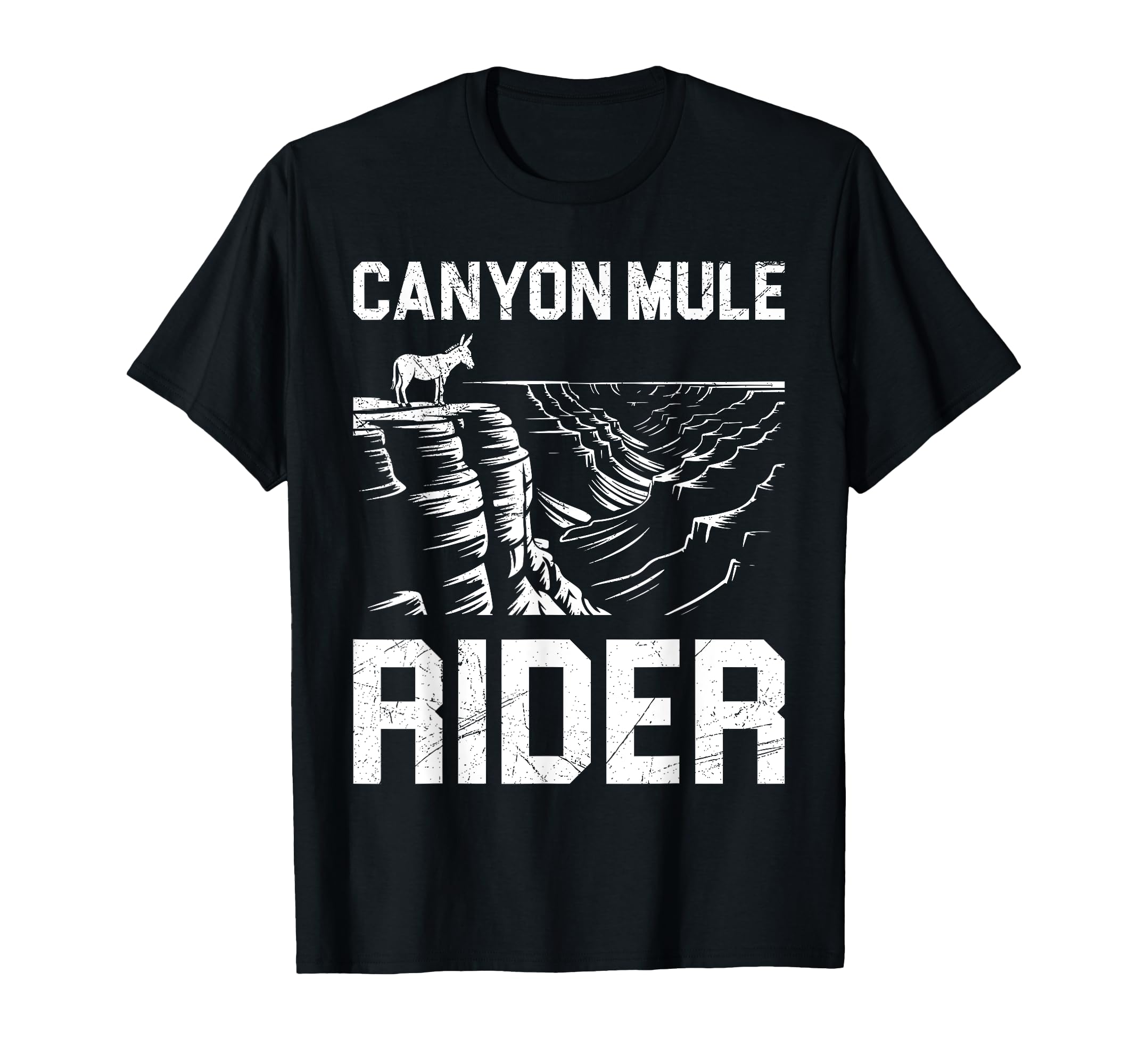 Grand Canyon Mule Rider Arizona T-Shirt - Fun Novelty Design for Adults - T-Shirt, Sweatshirt, Hoodie