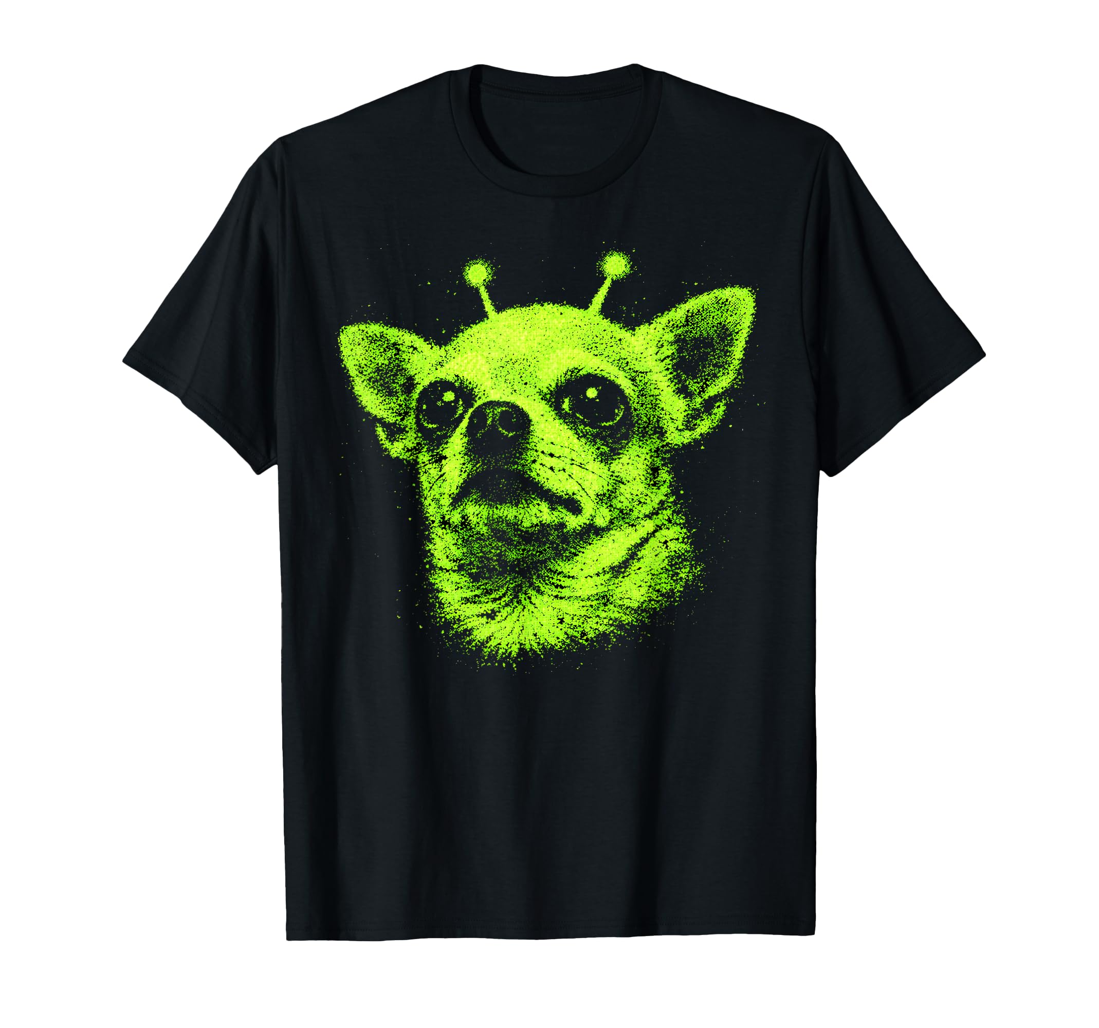 Cyber Y2K Alien Dog Chihuahua Aesthetic T-Shirt - Graphic Print Men Women - T-Shirt, Sweatshirt, Hoodie