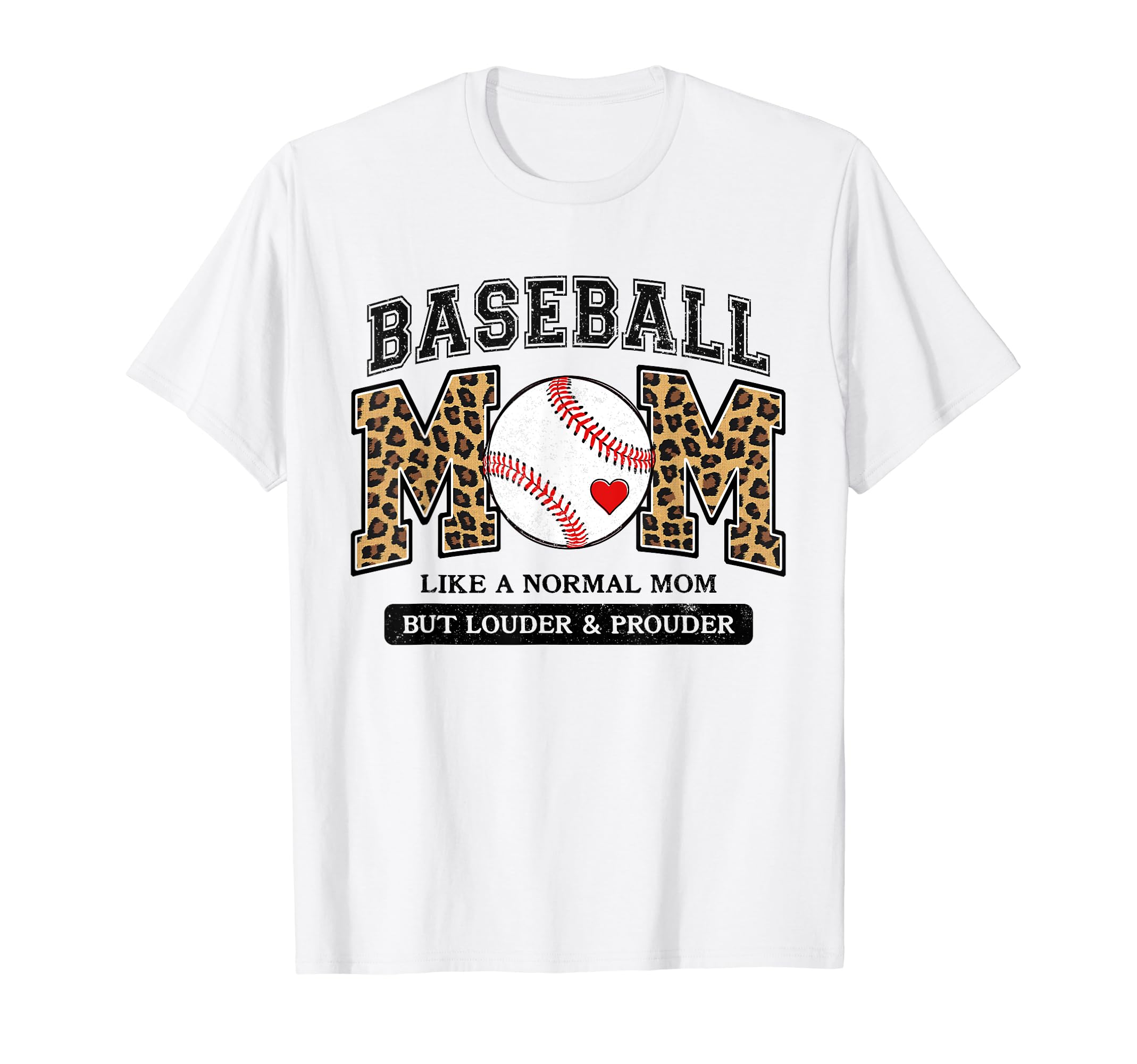 Baseball Mom Leopard Like Normal But T-Shirt - Unique Graphic Men Women - T-Shirt, Sweatshirt, Hoodie