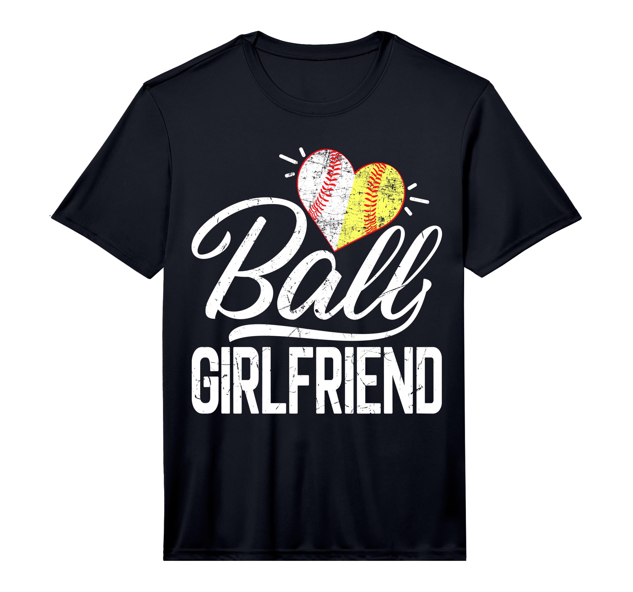 Mens Baseball Lover Funny Ball Heart T-Shirt - Unique Graphic Unisex - T-Shirt, Sweatshirt, Hoodie