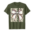 Coquette Bow Baseball Game Day T-Shirt - Novelty Apparel for Adults - T-Shirt, Sweatshirt, Hoodie