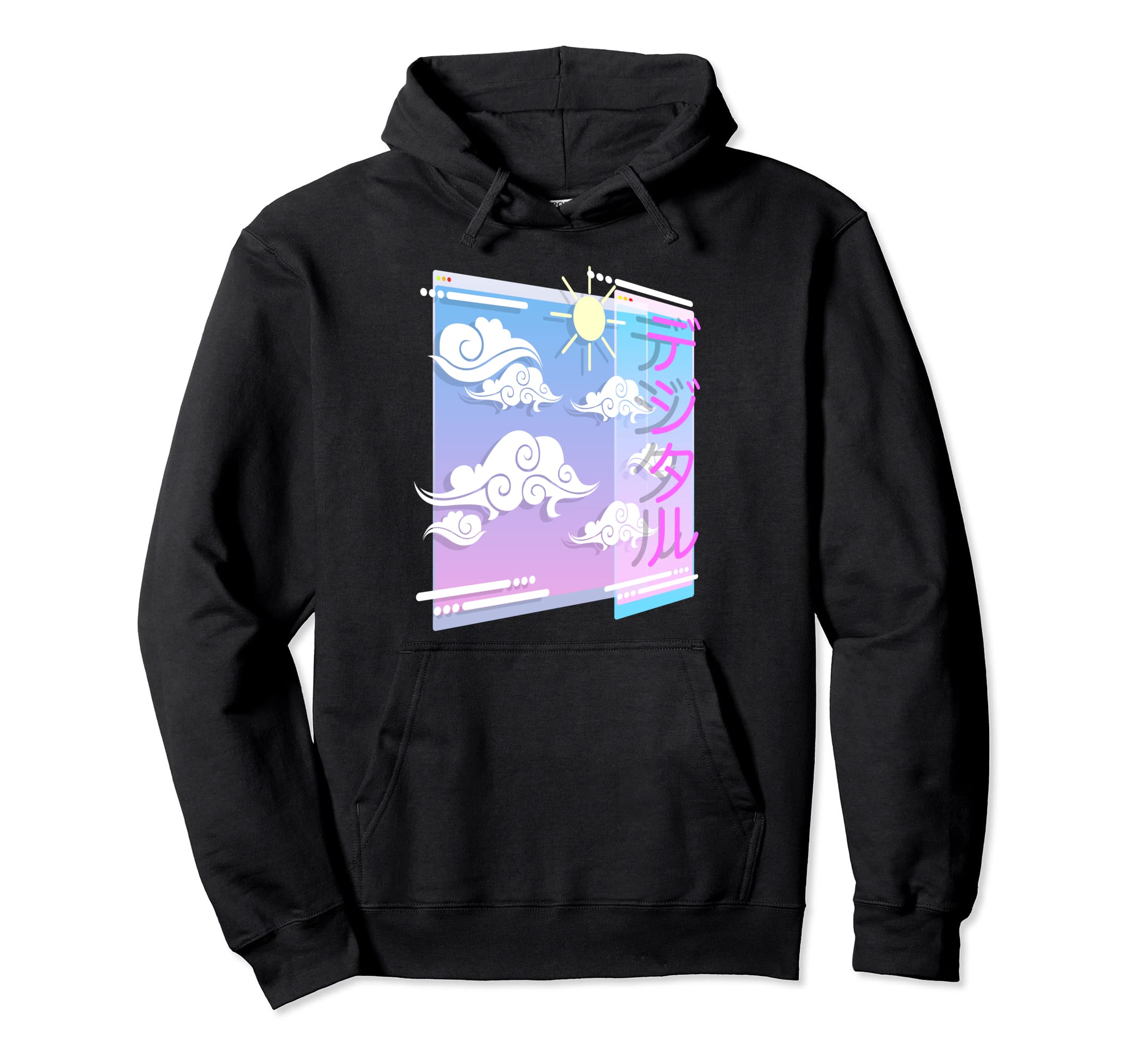 Pastel Goth Web Page Japanese Otaku Hoodie - Novelty Apparel Unisex - T-Shirt, Sweatshirt, Hoodie