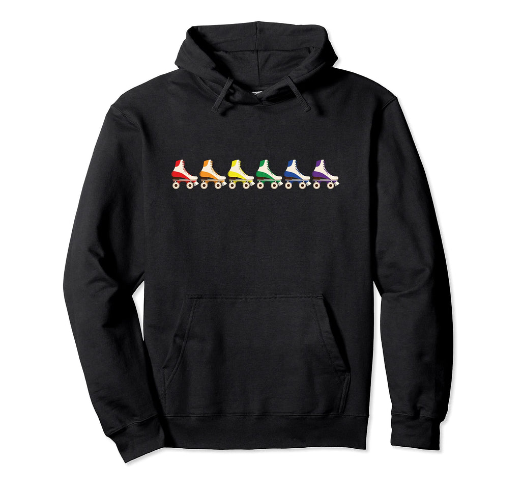 Lgbt Flag Rainbow Skates Gay Roller Hoodie - Trendy Graphic Men Women - T-Shirt, Sweatshirt, Hoodie