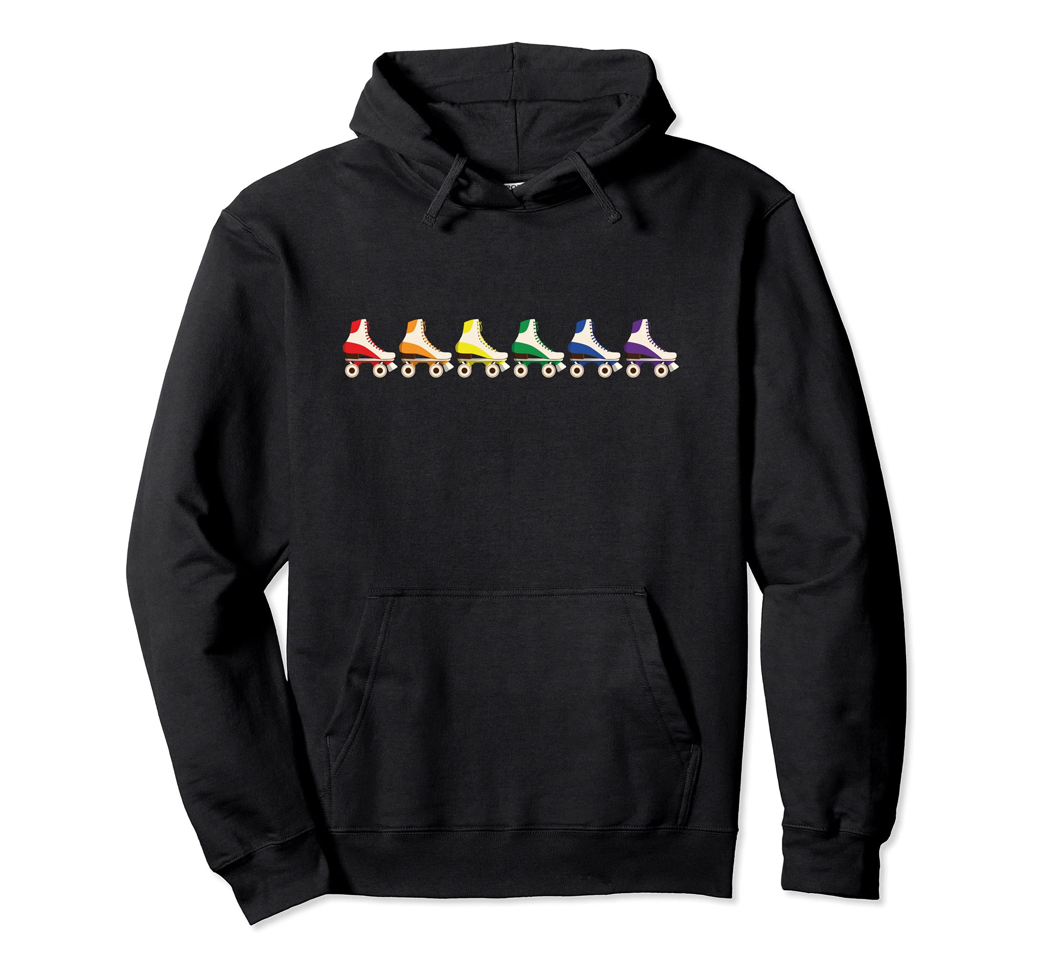Lgbt Flag Rainbow Skates Gay Roller Hoodie - Trendy Graphic Men Women - T-Shirt, Sweatshirt, Hoodie