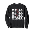 Baseball Mama Distressed Lightning Sweatshirt - Aesthetic Graphic Unisex - T-Shirt, Sweatshirt, Hoodie