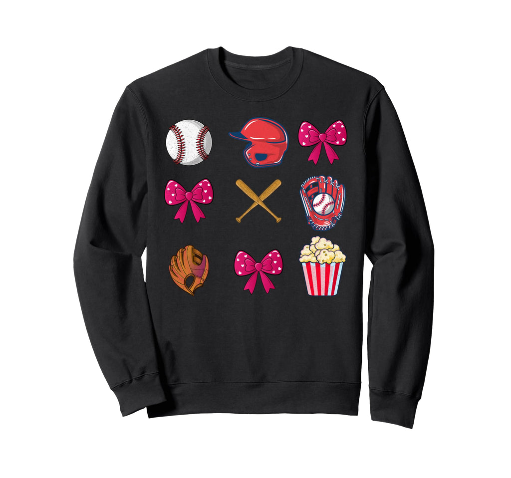 Baseball Mom Mama Mothers Day Sweatshirt - Streetwear Style Unisex - T-Shirt, Sweatshirt, Hoodie