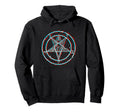 Satanic Pentagram Baphomet Vaporwave Hoodie - Fun Novelty Design Men Women - T-Shirt, Sweatshirt, Hoodie