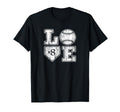 Love Baseball Softball Mom Distressed T-Shirt - Trendy Graphic for Adults - T-Shirt, Sweatshirt, Hoodie