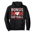 Baseball Bonus Mom Baseball Vibes Hoodie - Unique Graphic Men Women - T-Shirt, Sweatshirt, Hoodie