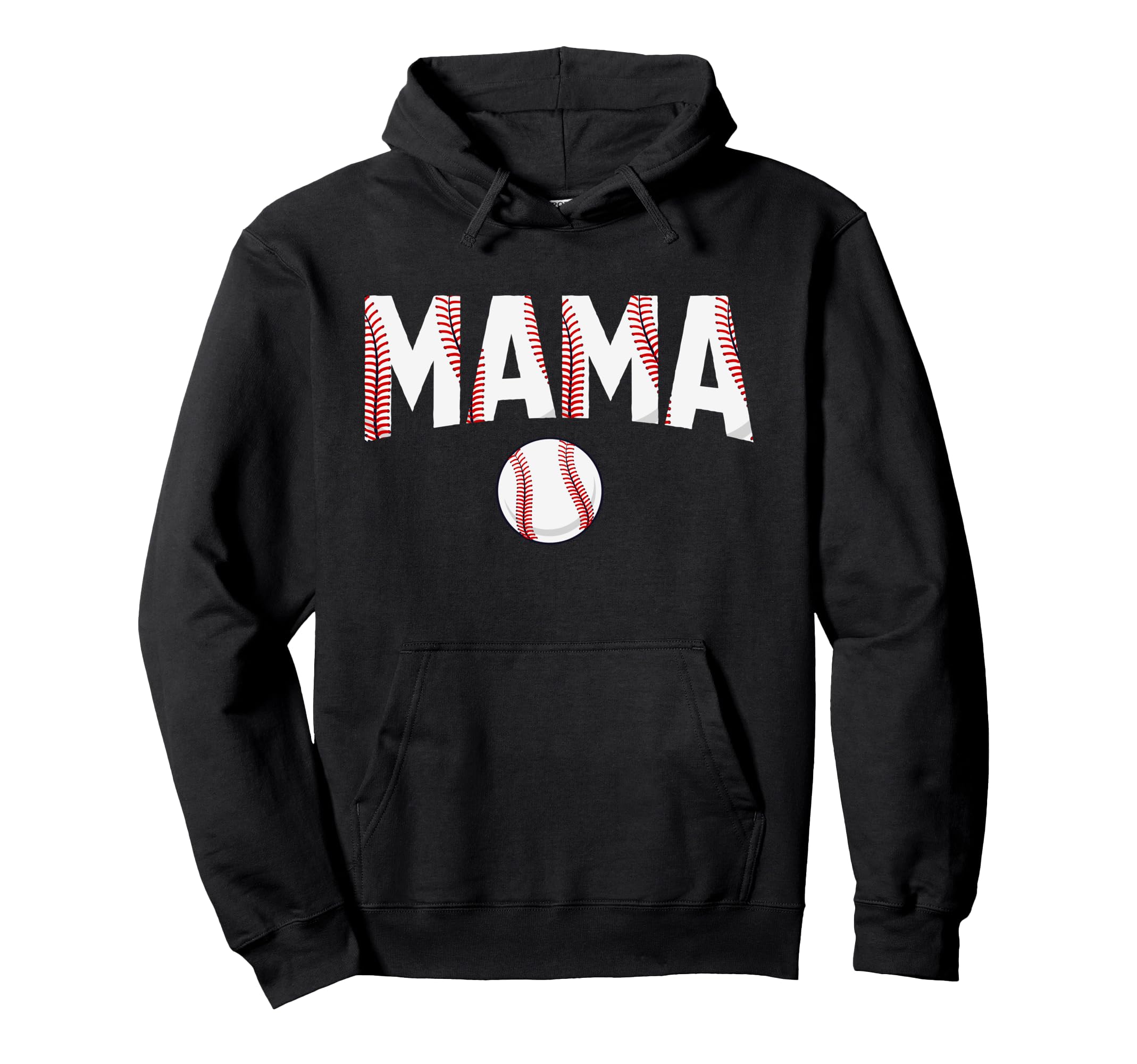 Baseball Mama Happy Mothers Day Baseball Hoodie - Graphic Print for Adults - T-Shirt, Sweatshirt, Hoodie