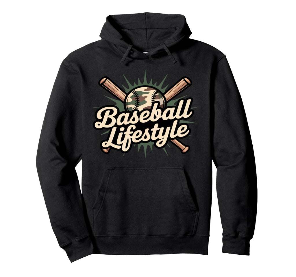 Baseball Lifestyleuflage Game Day Vibes Hoodie - Custom Art Print Unisex - T-Shirt, Sweatshirt, Hoodie