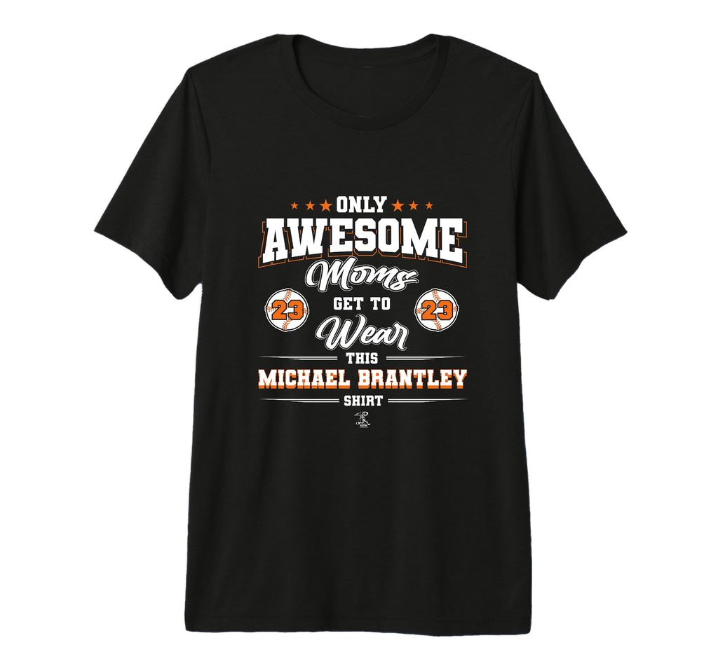 Michael Brantley Awesome Moms Tri Blend T-Shirt - Novelty Apparel Men Women - T-Shirt, Sweatshirt, Hoodie