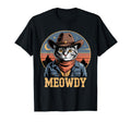 Meowdy Cat Country Western Funny T-Shirt - Trendy Graphic for Adults - T-Shirt, Sweatshirt, Hoodie