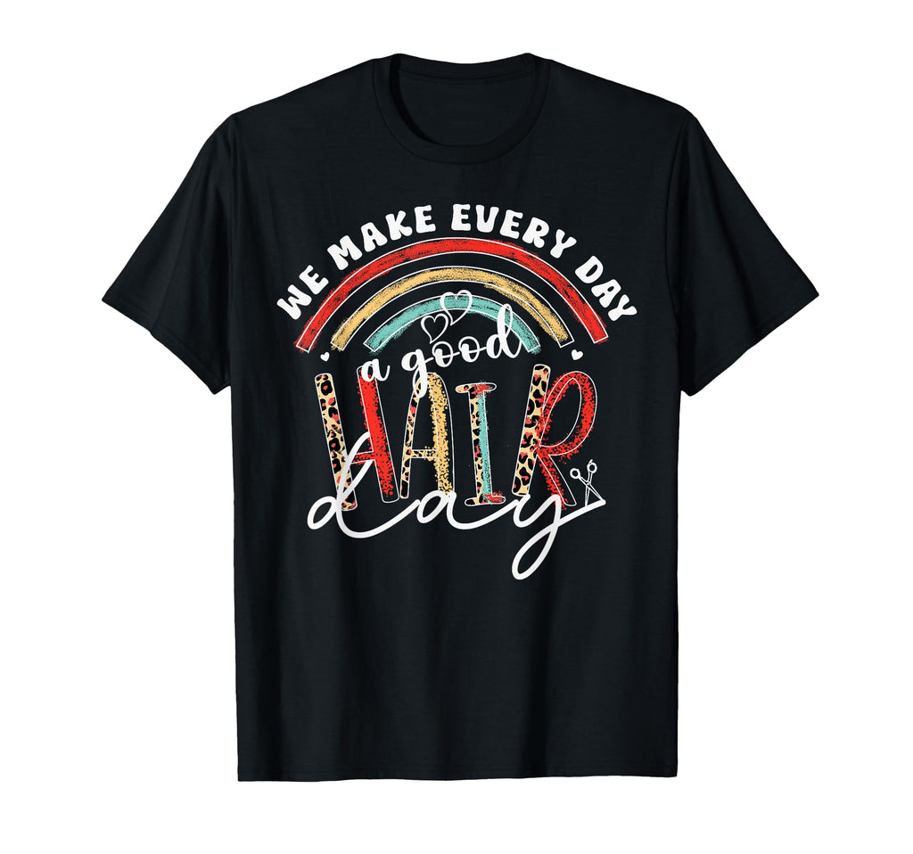 Hair Stylist Hairdresser Rainbow Salon T-Shirt - Minimalist Print Unisex - T-Shirt, Sweatshirt, Hoodie
